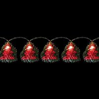 Гирлянда светодиодная "Шнур"  Feron CL122 10LED 0,6Вт "Елочки" 0,9м 2700К IP20 3АА картинка 